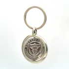 University anniversary celebration Gifts Customized Emboss Logo Spinning Keychain