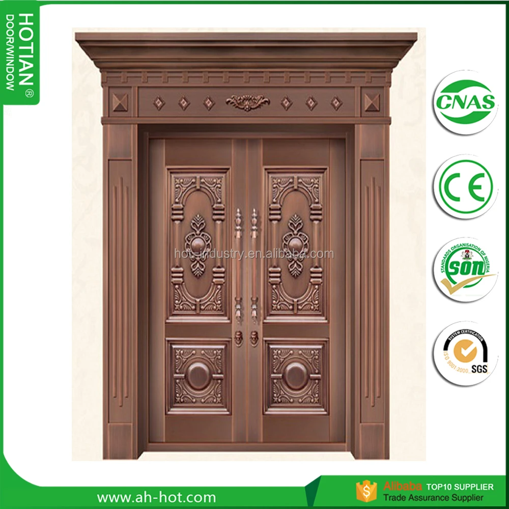 Hot Sales Double Opening Swing Out Luxurious Copper Door Buy Copper Door Exterior Doors Open Out Luxurious Copper Door Product On Alibaba Com