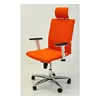 ergonomic design mesh office chair with headrest QG1501A PVC cover in back