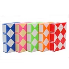 Quality plastic 24 wedges folding magic snake cube Jigsaw Twist Puzzle for kids toys collection