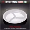 Customized luxury 100% unbreakable restaurant devided plastic plate or dish