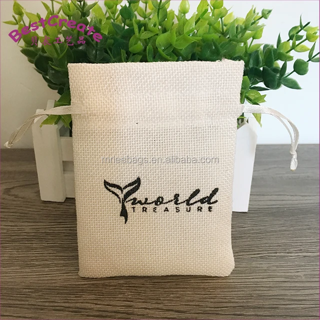 white linen favor sacks faux burlap wedding favor bags with