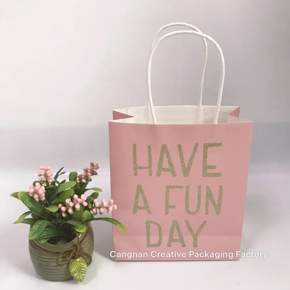 printed handmade wholesale christmas gifts paper packaging bag