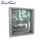 As2047 As2208 standard anti-theft adjustable aluminum glass louver shutter window