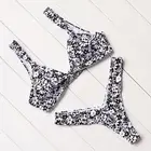 Women Brazilian Top Thong Cheeky Bottom Strap Swimsuit Bikini Set