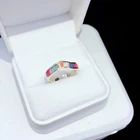 discount rainbow color new arrival ani anillos gold ring jewelry rings for women jewelry