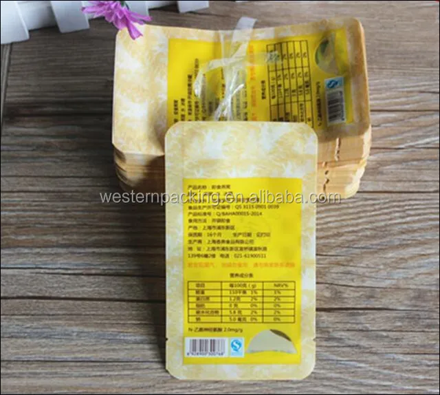 custom printed food grade retorted food pouches, aluminum foil