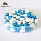 製薬グランデハラール FDA サイズ 00 0 1 2 3 # 青白色の空のハードゼラチンカプセルシェル薬物粒子