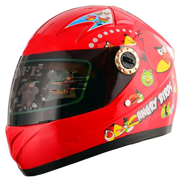 Popular decals angry birds full face motorcycle kids helmet