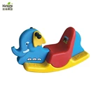 Kaiqi Plastic Indoor Elephant Limousine Swing Rider playground toy- cartoon design for Kids Play