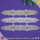 HC-9173 Hechun silver beaded rhinestone shirt transfers applique