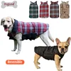 Promotional EngLish Design Checked Water Repellent Winter Apparel Pet Dog Winter Jacket Clothing