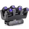 China disco 6*10w 4in1 led small moving head light rotating wash spider light