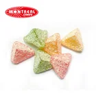 Ginger flavour soft spicy gummy candy with coconut coated