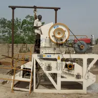Small Mobile Stone Diesel Engine Jaw