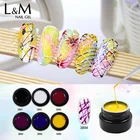 L&M Gel Polish Spider Creative Gel Nail Polish Colors Line Drawing Painting UV Gel
