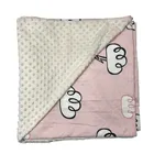 Lovely Printed Cotton Fabric With Pink Color Dotted Minky