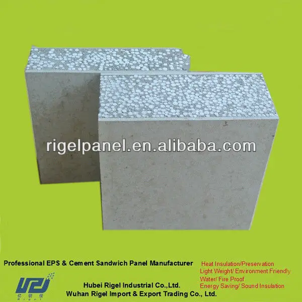not need to be plastered eps&cement composite wall panel