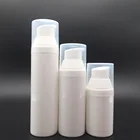30ml 50ml 75ml white PP airless cosmetic cleanser foam pump bottle