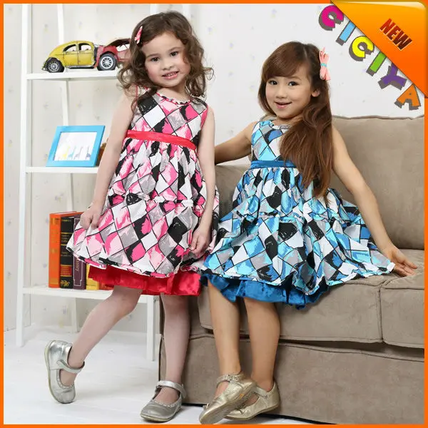 Product from China: Wholesale summer baby girls fancy party dresses
sleeveless kids cotton frocks design cotton frock 1