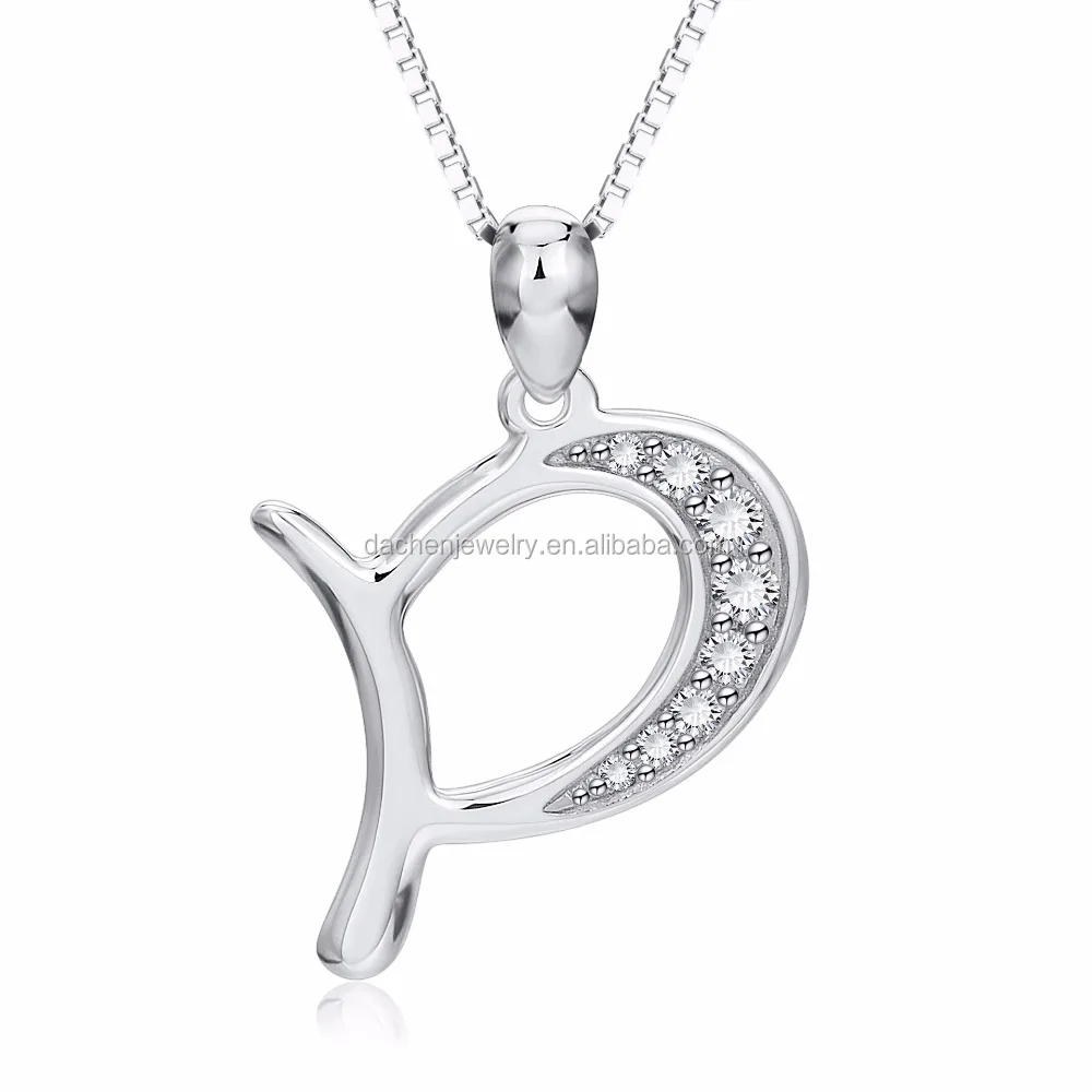 letter p pendant 925 sterling silver necklace mens sterling