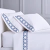 High quality 100% cotton woven fabric sheet bed plain bed sheet set