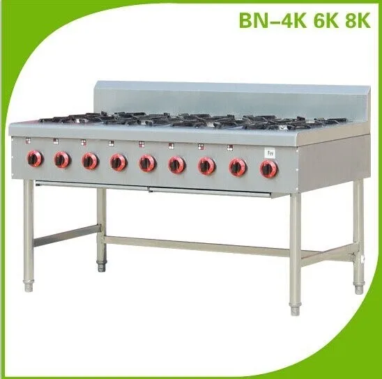 Chinese Restaurant Kitchen Equipment hotel catering equipment gas range with 4 burners 6 burners 8 Chinese Restaurant Kitchen Equipment hotel catering equipment gas range with 4 burners 6 burners 8
