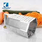 Wholesale 9 inches 6 side stainless steel fine tomato multi grater slicer