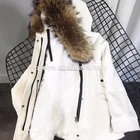 Factory Wholesale Kids Sheep Fur Parka Raccoon Fur Hooded Winter Parka Children
