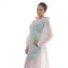 Polythene Disposable Protective Suits PE White Raincoat Poncho