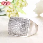 2018 Fashion Jewelry Tdw Diamond Engagement White Gold Ring