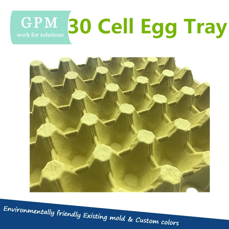 paper pulp 30 cell paper pulp moulding egg paper tray
