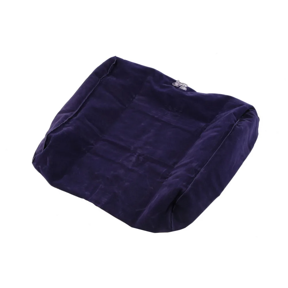 Soft Inflatable Suede Fabric Travel Foot Rest Pillow Footrest Helps Reduce DVT Risk on Flights 28x37cm Cheap And New Hot Selling