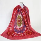 Competitive Price Most Popular New Styles Fashion Printed Silk Hijab Square Scarf Shawl