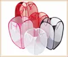 Wholesale polyester foldable mesh nylon laundry basket