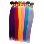 wholesale color human hair ombre hair bundles ,brazilian pink hair extensions
