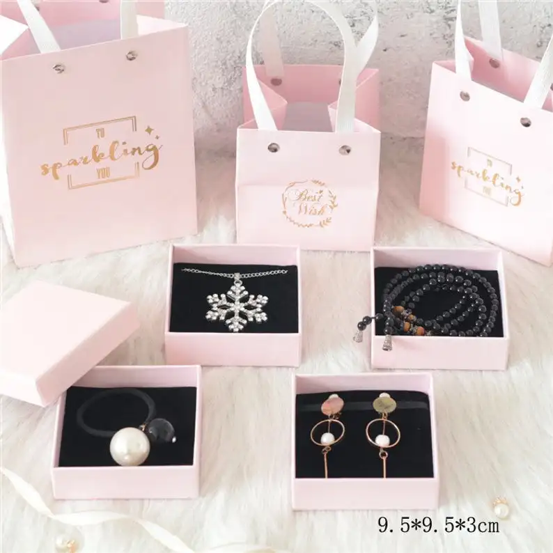 gift printed box recyclable custom logo packaging paper jewelry