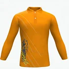 Fine Workmanship customize sublimated blank Mens long sleeve polo T-shirts