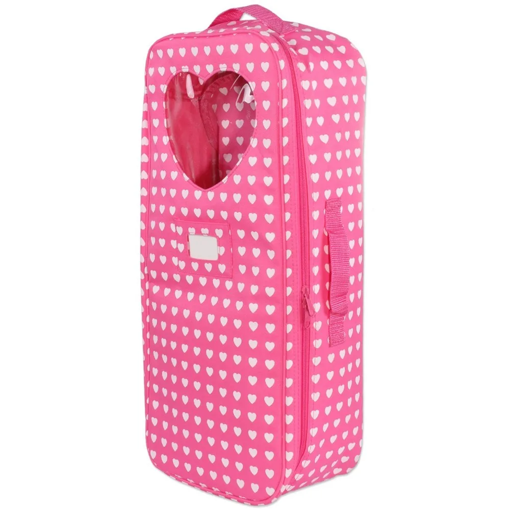 doll travel case with bed