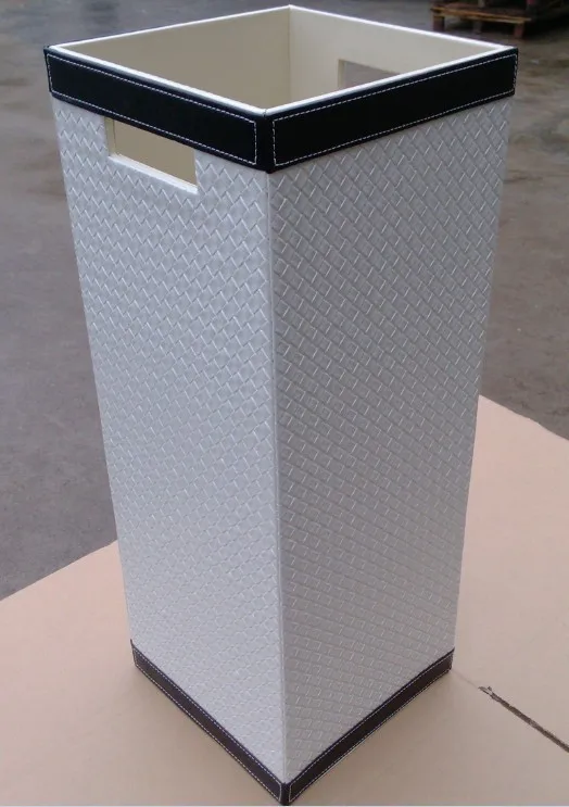 Leather umbrella barrels / hotel supplies trash / leather / high-end ice bucket bucket umbrella room