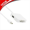 mini display port cable male to DVI 24+5 female DP female and HDMI AF adapter