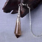Wholesale Natural Clear Smoky Quartz Crystal Divination Pendulum
