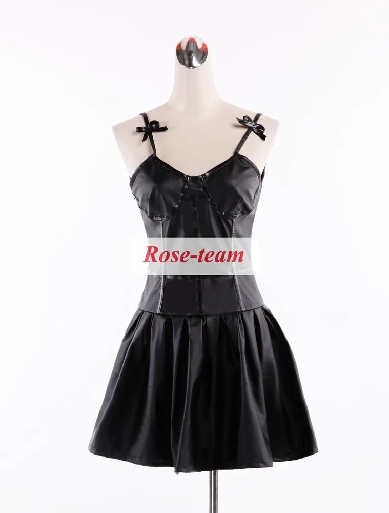 Rose-team Fantasia Anime Cosplay Made The Future Diary Gasai Yuno Black Dress Cosplay Costume