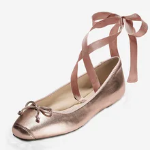 Ladies Leather Ballet Loafers Casual Shoes Foldable Portable Flats Women