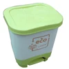 2017 plastic office using foot pedal garbage bin plastic sundries basket reusable plastic dust bin trash can/garbage bin/waste b