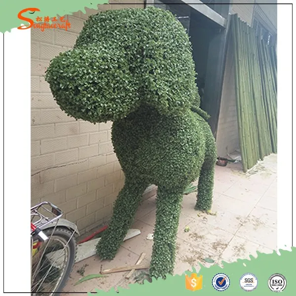 2016 factory price realistic artificial animal topiary grass animal artificial grass animals for display