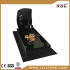 Black marble headstone , marble grave headstones