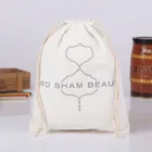2017 Popular oem thailand wholesale promotion printed logo drawstring cotton bags