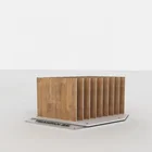 WD3006- Wooden Slot Flooring Tile Display Stands Stone Stair Racks
