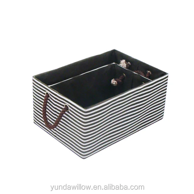 source set 3 fabric storage bins sewing basket, craft storage on